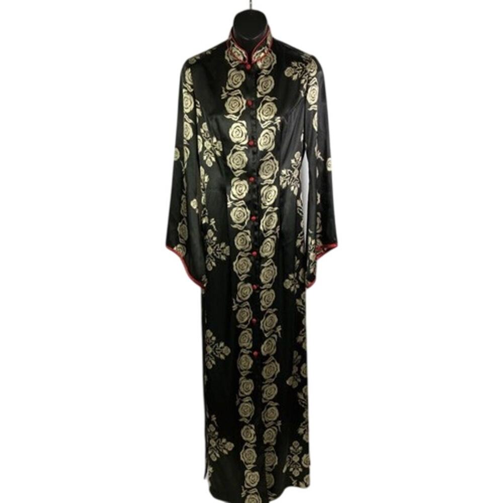 Vintage Mamo Howell Long Dress with Chinese Collar